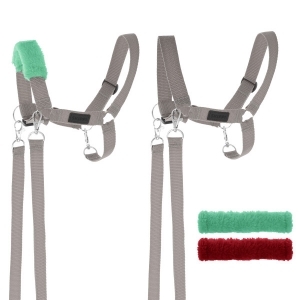 SKIPPI Halfter für Hobby Horse - Zügel und 2 abnehmbare Polster - Grau